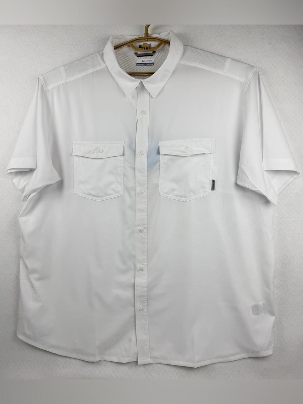 Columbia Men’s Short Sleeve Shirt White Size XXL NWT
